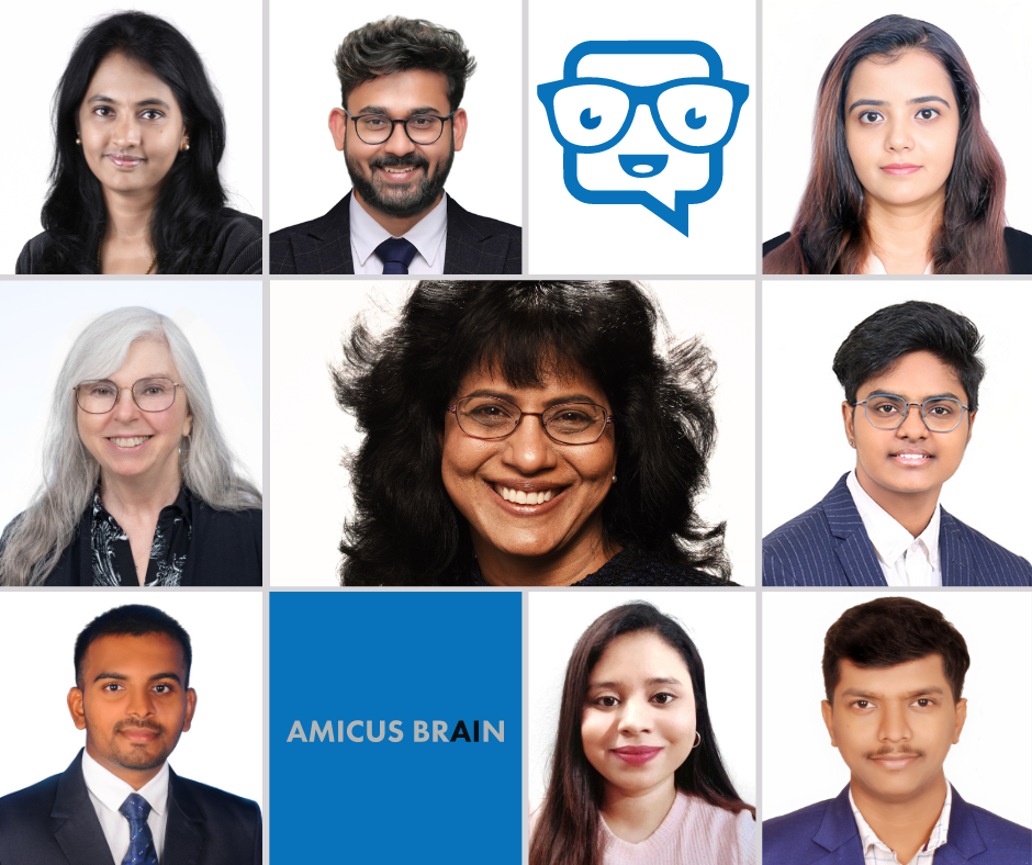 collage of Amicus Brain team members